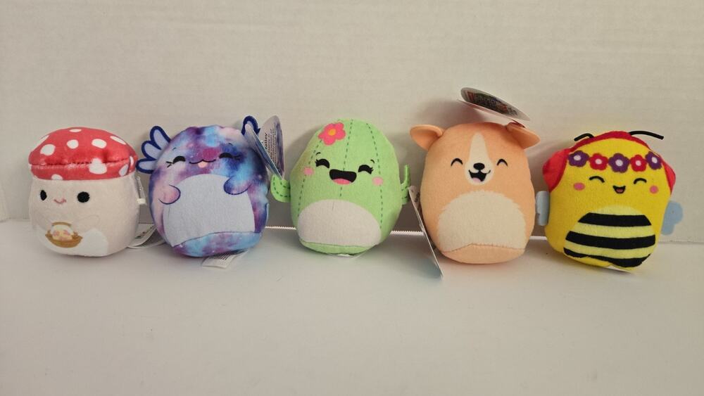 Lot Of 5 McDONALD'S Squishmallows Happy Meal Toys Plush Malcolm Halley Steven